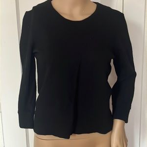 Banana republic black wool sweater, three-quarter sleeve